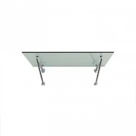 Buylando Glaswerk Westfalen- (v)160x90cm Klar Glasvordach+halter