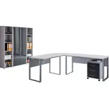 BMG Möbel Büro Office Edition Set 3 grau
