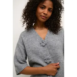 Kaffe Strickjacke KArosie Grau XL