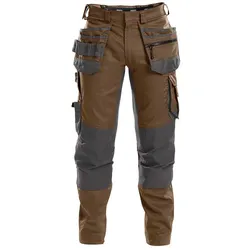 Dassy    Arbeitshose Flux mit Stretch, Holstertaschen und in 200975_Braun, Gr. 42