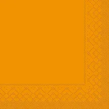 sovie HOME Serviette in Curry/Orange aus Tissue, 40 x 40 cm, 20 Stück, - Unifarben Basic Neutral