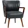 Homcom Polsterstuhl Kunstleder 67 x 77 x 80 cm Schwarz