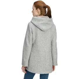 Amber & June Winterjacke mit Kapuze in Hellgrau | Gr.: 40