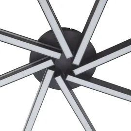 LUCANDE Tjado, Ø70 cm, schwarz, RGBW - Schwarz