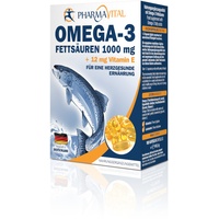 Pharmavital Omega 3 Fettsäuren 1000 mg + 12 mg Vitamin E Kapseln 100 St.