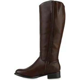 VAN HILL Damen Reiterstiefel in Braun