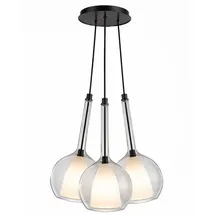 s.luce Belluna 3-flg. Ø 14 cm rund Klar