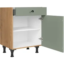 Nobilia Unterschrank Cascada 60 x 58,3 x 87 cm Grün