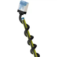 goobay LAN-Kabel CAT6A 0,15m schwarz