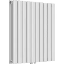neu.haus Designheizkörper Nore 600 x 600 mm 800 W weiß Mittelventil