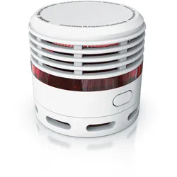 Brandson Rauchmelder Mini - 10 Jahre Batterie - Lithium Ionen Batterie 1500 mAh - Lautstärke 85 db - LED Indikator - Prüftaste
