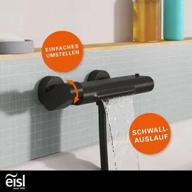 Eisl CARNEO Wannenfüllarmatur Schwarz matt