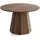 WFL GROUP Runder Ausziehtisch 100-140 x 76 cm Dunkelbraun