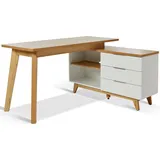 Jahnke Eckschreibtisch 60AU2 / Libre D 240E Holzoptik Braun Eiche