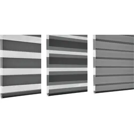 GARDINIA Doppelrollo EasyFix 45 x 150 cm Anthrazit