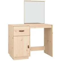 vidaXL Schminktisch 95x50x134 cm Massivholz Kiefer