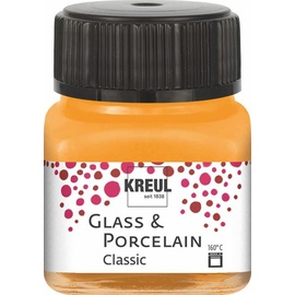 Kreul 16203 - Glass Porcelain Classic orange, im 20 ml