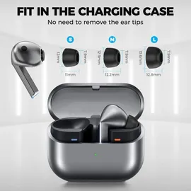 Tech Protect Ohrstöpsel für Kopfhörer für Galaxy Buds 3 Pro Tech-Protect Ear Tips 3er-Pack, Dunkelgrau