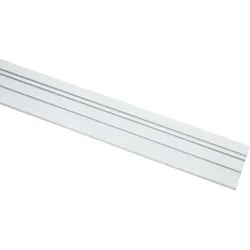 Vorhangschiene GARDINIA Gr. 1, weiß, L:150cm, Metall, Gardinenstangen, Serie Aluminim-Vorhangschiene