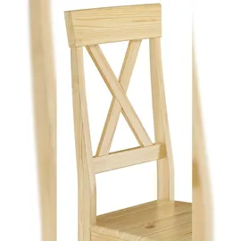 Erst-Holz Küchenstühle Doppelpack Massivholzstühle 2x Esszimmerstuhl Kiefer 90.71-23-D