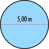 Höfer Chemie 300 g/m2 Winter Abdeckplane für runde Pools 5 m