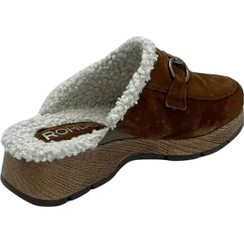 ROHDE Veloursleder Hausschuh mocca