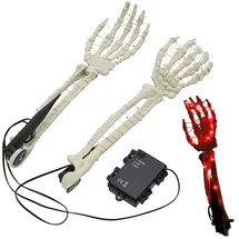 Cepewa LED Skelett Hände 8 x 36 cm rot