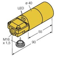 Turck Sens.,ind. Zylinderf. 40mm Ni20-K40SR-VP4X2