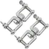 Drehbarer Ring-schäkel-aufhängungsverbinder – Backen Aus Edelstahl 304, Vollständig Drehbar Für Hängestühle, Schaukeln, Boxsäcke, Yoga-ausrüstung, Hängemöbel Und Mehr – 2 Stück