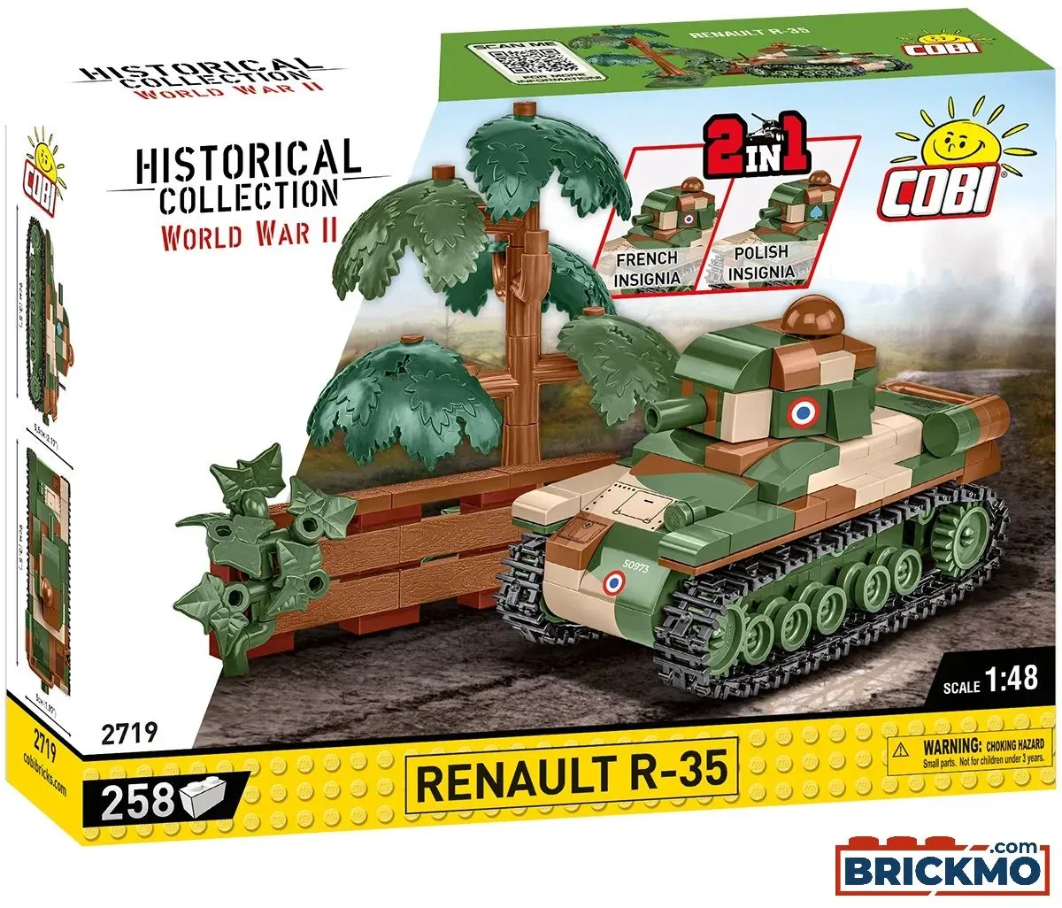 Cobi Historical Collection World War II 2719 Renault R-35 2719