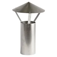 FireFix Regenhaube Ø 130 mm Stahl 42 cm Silber
