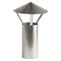 FireFix Regenhaube Ø 130 mm Stahl 42 cm Silber