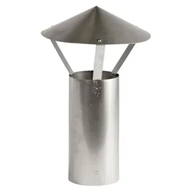 FireFix Regenhaube Ø 130 mm Stahl 42 cm Silber