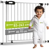 Bomi Treppenschutzgitter Merle 83-243 cm Weiß