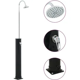 vidaXL Solardusche 214 cm 20 l schwarz 92309