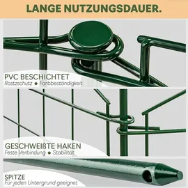 V2Aox Teichzaun 8 x 1 cm Grün/Metall