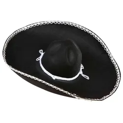 Schwarzer Filz Sombrero - OS