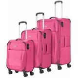 Travelite Seaside 4-Rollen Kofferstet 3 tlg. pink