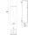 EMCO Asis Pure Hochschrank 60 x 17 cm Schwarz Matt MDF