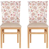 Rote Blumen Igel Stuhlhussen für Schlafzimmer, Stuhlhussen für Hochzeit, 2er-Set, waschbare Bezüge für Stühle, Esszimmer