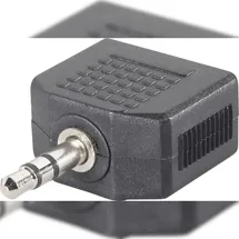 SpeaKa Professional Klinke Audio Y-Adapter 1x Klinkenstecker 3,5mm - 2x Klinkenbuchse 3,5mm 0,04m (SP-7870244)
