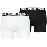 Puma Basic Boxershorts white/black L 2er Pack