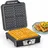 Romon Klein Belgische Waffle Pancake Maker Schwarz