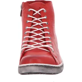 Andrea Conti Damen High Top Sneaker Schnürer Leder dynamisch 0341500, Rot Chili 583,36 EU