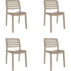 Resol garbar WIND Stuhl Indoor, Outdoor Set 4 Sand