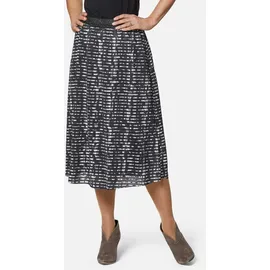 GOLDNER A-Linien-Rock Damen Gestreift Schwarz/Weiß 38