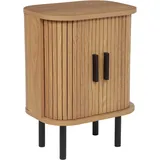 Beliani Nachttisch Bradley Braun