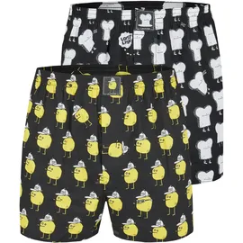Lousy Livin Toast Zitrone Boxershorts schwarz L 2er Pack