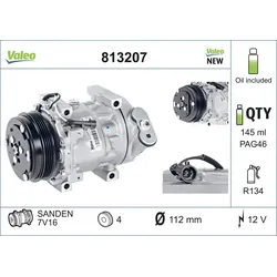 VALEO 813207 Kompressor, Klimaanlage VALEO CORE-FLEX