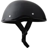 Mattschwarzer Motorradhelm Halbschale Roller Helm Scooter-Helm Chopper Helm Erwa
